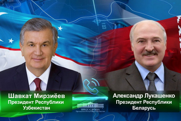 Президенты Узбекистана и Беларуси обсудили актуальные вопросы двустороннего сотрудничества