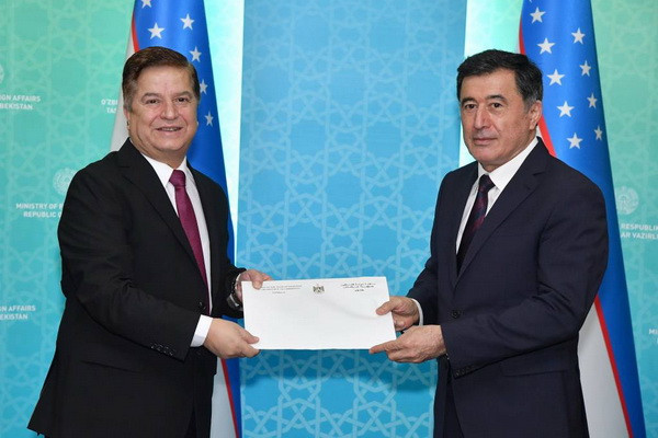 Vladimir Norov receives the newly appointed Ambassador of the State of Palestine