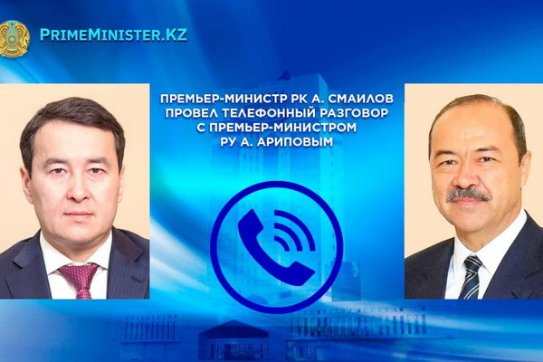 Abdulla Aripov holds a telephone conversation with the Prime Minister of Kazakhstan