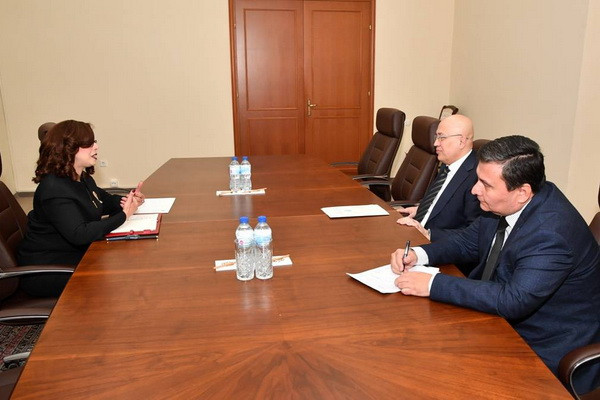 A meeting with the Ambassador of Egypt take place at the Ministry of Foreign Affairs