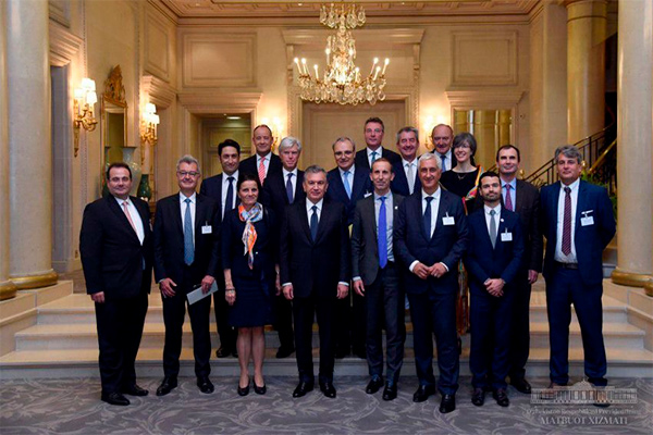 Шавкат Мирзиёев призвал французские компании участвовать в инвестиционных проектах в Узбекистане