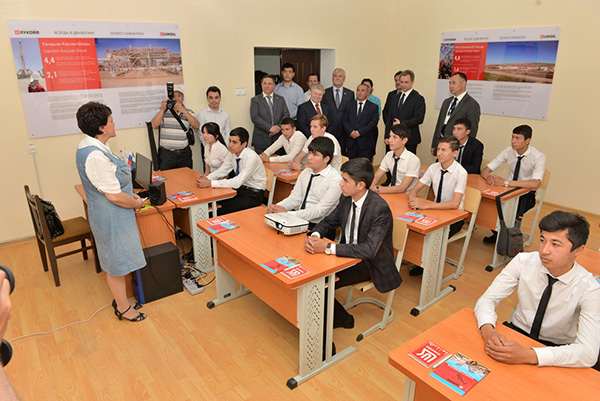 Electronic education rooms opened in Bukhara college