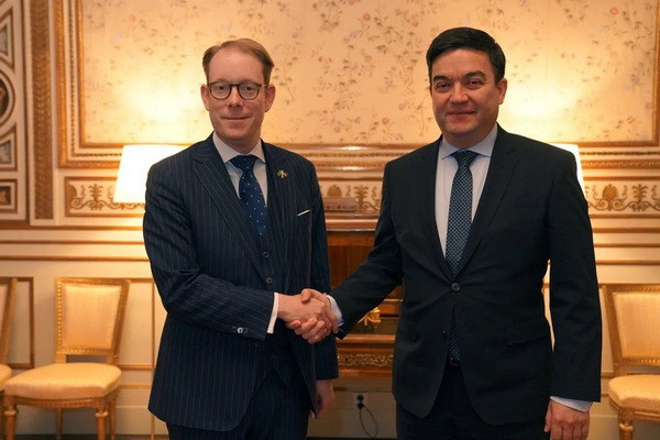 Nodir Ganiev meets with the Minister of Foreign Affairs of Sweden