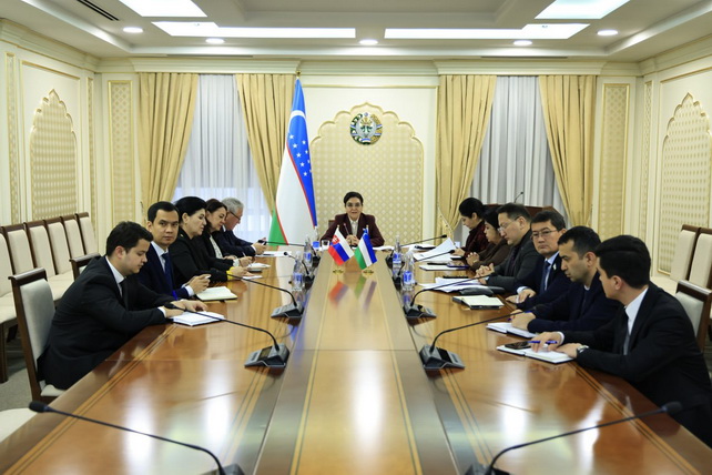 Межпарламентские группы Узбекистана и Словакии обсудили сотрудничество