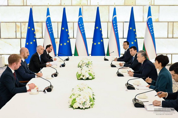 President of Uzbekistan and the President of the European Council discuss the development of multifaceted cooperation