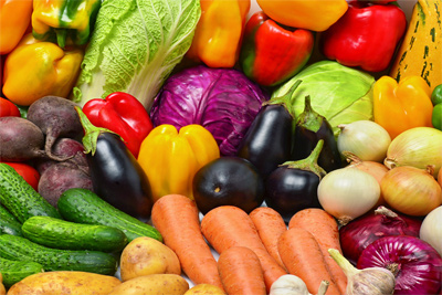 Total vegetable production across all farming categories