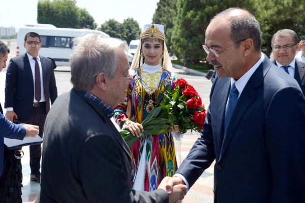 Антониу Гутерриш прибыл в Узбекистан