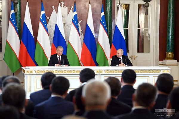 Presidents of Uzbekistan and Russia expressed satisfaction with the fruitful results of the negotiations