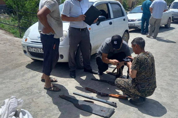 В Каракалпакстане задержан браконьер, незаконно охотившийся на бухарского оленя