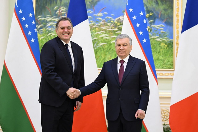 Шавкат Мирзиёев встретился с министром транспорта Франции