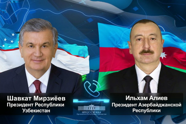 Ўзбекистон ва Озарбайжон етакчилари икки томонлама муносабатларнинг долзарб масалаларини муҳокама қилдилар