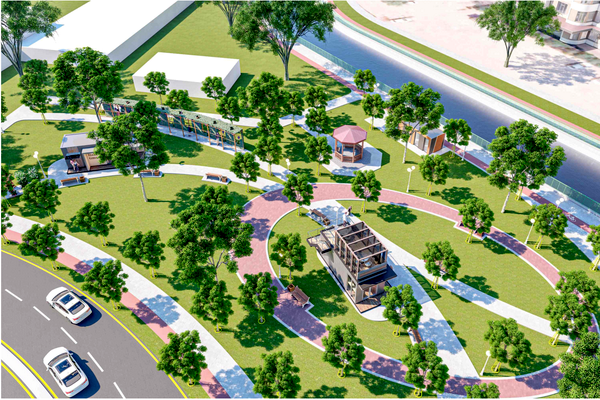 Uzavtosanoat starts construction of a green zone in Yakkasaray district