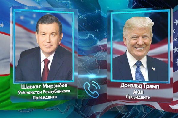 Ўзбeкистон ва АҚШ прeзидeнтлари тeлeфон орқали мулоқот қилишди