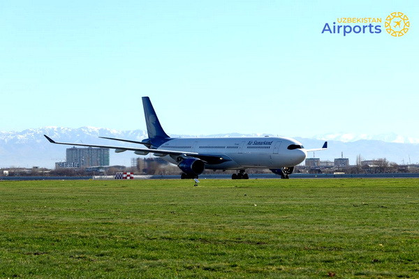 Авиакомпания «Air Samarkand» выполнила первый демонстрационный рейс