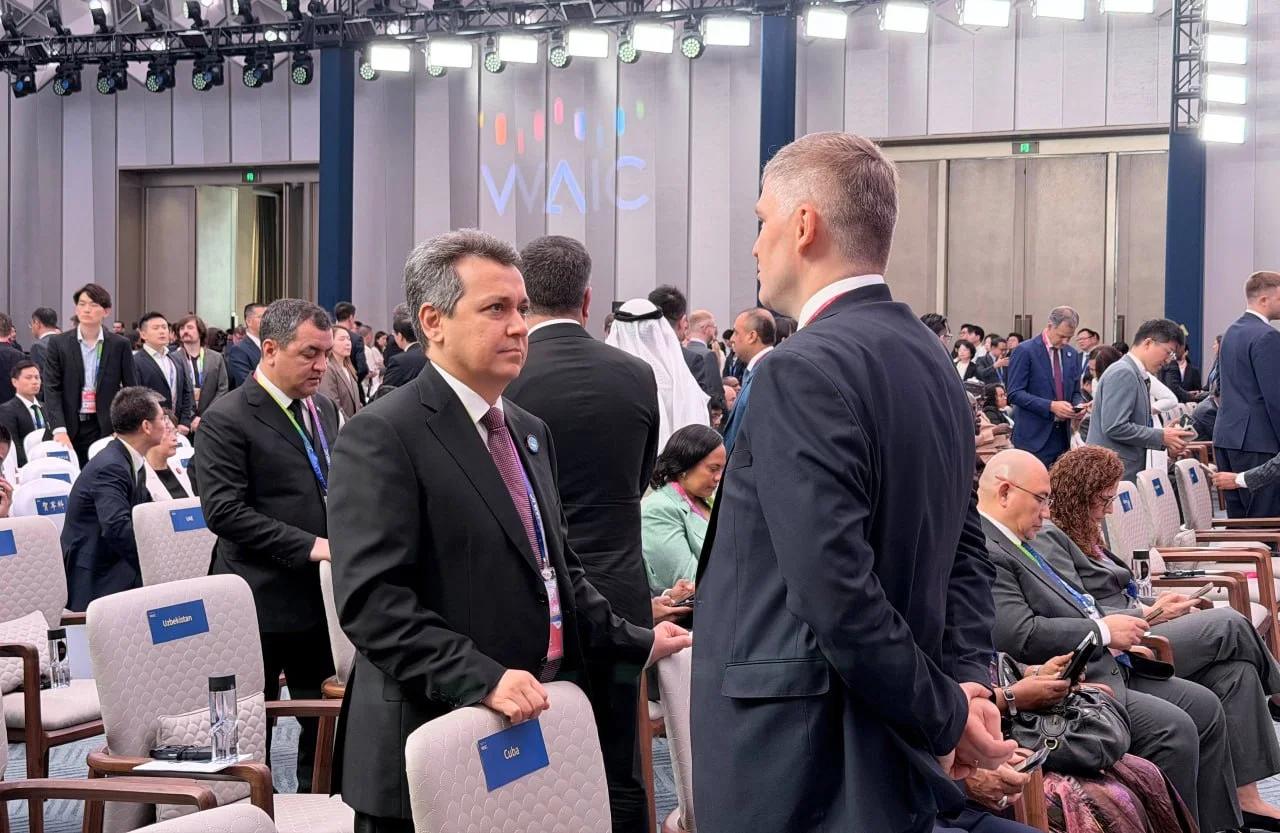 Sherzod Shermatov attends WAIC 2026 opening ceremony