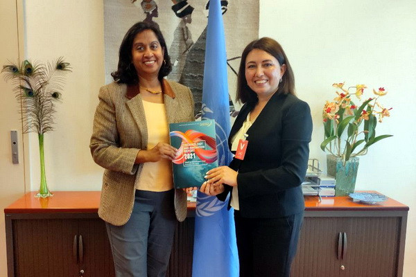 Deputy Minister of Innovative Development meets with the head of the department of the UN Economic and Social Council in Geneva