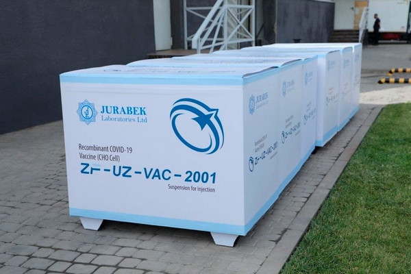Ministry of Health receives 6,172,770 doses of ZF-UZ-VAC 2001 vaccine produced by Jurabek Laboratories.