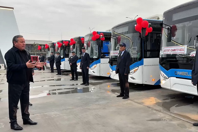В Андижане запущено движение электробусов нового поколения В Андижане запущено движение электробусов нового поколения