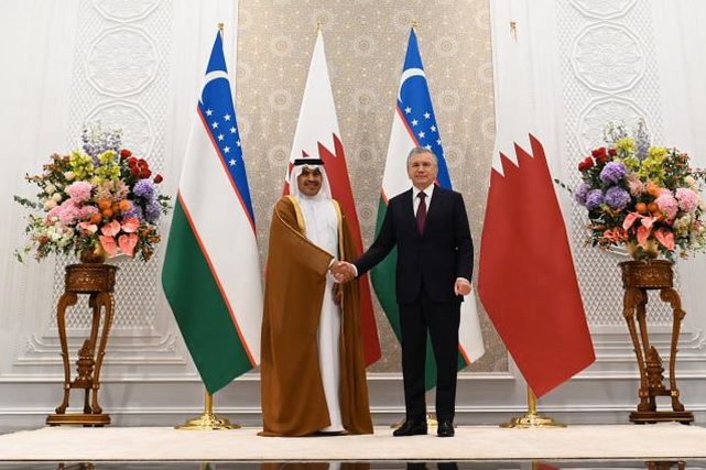 President of Uzbekistan welcomes delegation from Qatar