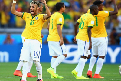 Brazil advances to World Cup quarter-finals