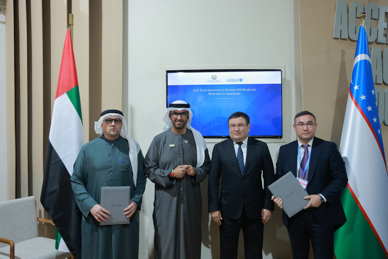 Masdar to Build 1000 MW Wind Power Plant in Uzbekistan
