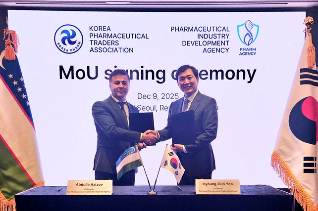 Ўзбекистон ва Корея фарматсевтика саноатини ривожлантириш бўйича меморандум имзоладилар