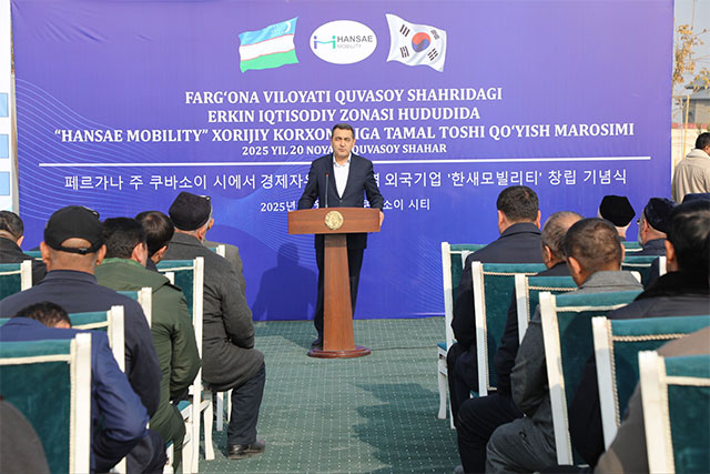 Construction of Automotive Components Plant Launched in Ferghana