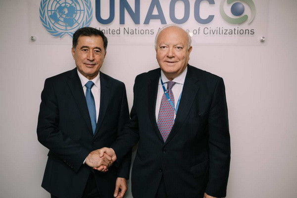 Vladimir Norov meets with the UN High Representative for the Alliance of Civilizations