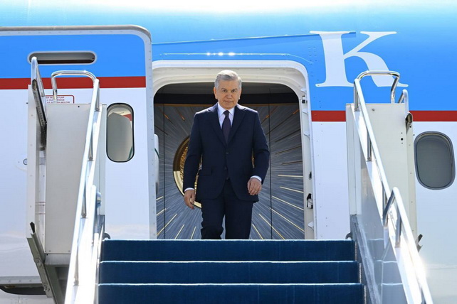 Shavkat Mirziyoyev Arrives in Astana to Attend the “Central Asia – China” Summit