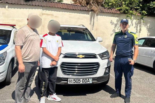 В Ташкенте автомобилем управлял несовершеннолетний