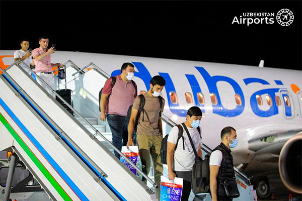 Авиакомпания Flydubai совершила первый регулярный рейс в Наманган