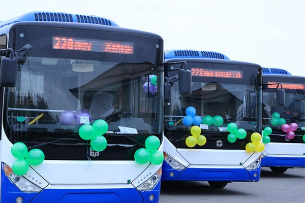 В Бухару прибыли 20 новых автобусов