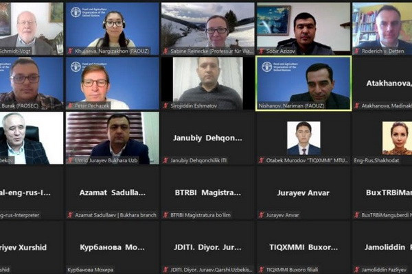 Эксперты ФАО и Университета Фрайбурга обсудили интегрированные системы управления землепользованием в Узбекистане