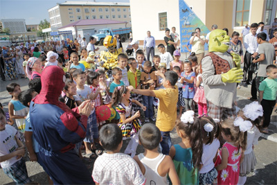 Ucell opens children playground in Ferghana city