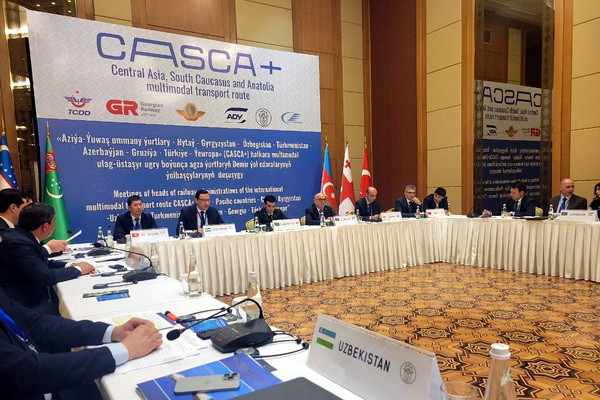 A delegation of Uzbekistan takes part in a meeting of railway operators from six countries