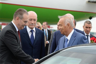 Islam Karimov arrived in Ufa