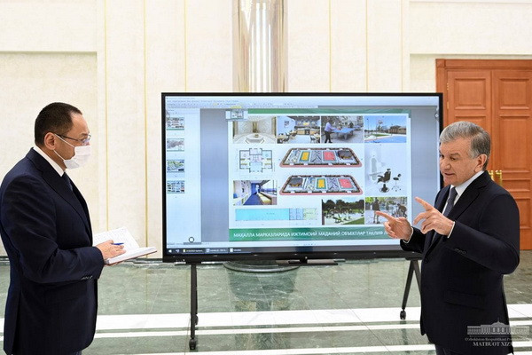 Economic and social projects presented to Uzbek President