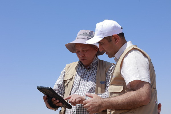 FAO organized a locust cross-border survey between Turkmenistan and Uzbekistan