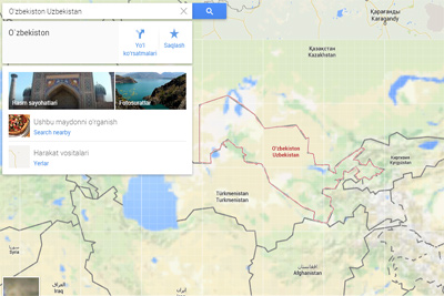 Google launches Uzbek version of its service Google Maps