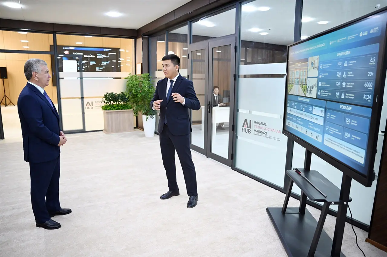 President Mirziyoyev Inspects New Artificial Intelligence and Startup Hub in Balykchi District