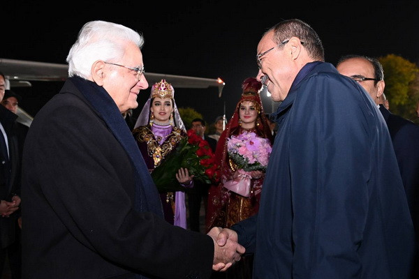 President of the Italian Republic Sergio Mattarella arrived in Uzbekistan
