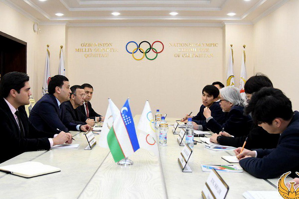 В НОК состоялась встреча с представителями Всемирного фонда содействия таэквондо