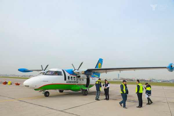Uzbekistan Airways провела испытательный полет из Сариасии в Ташкент (видео)