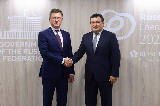 Novak and Mirzamakhmudov Discuss Development of Russia–Uzbekistan Energy Cooperation