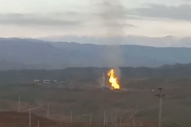 Hydrogen sulfide release recorded at a gas field in Baysun