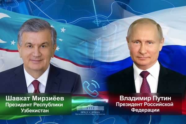 Uzbekistan, Russia Presidents talk over the phone