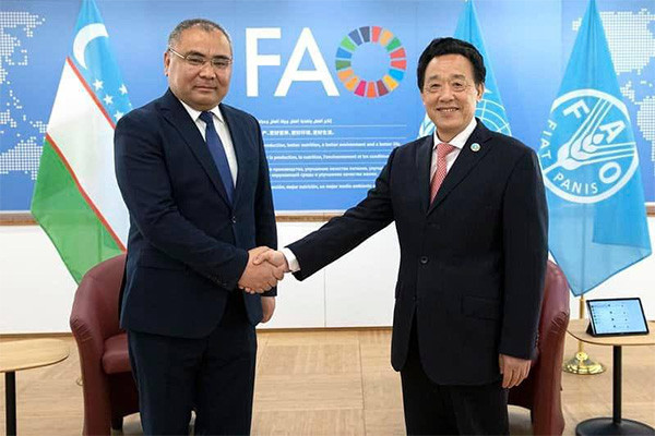 Minister of Agriculture of Uzbekistan and the Director General of FAO hold negotiations