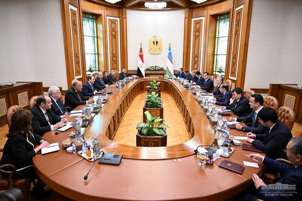 Presidents of Uzbekistan and Egypt discuss the prospects for developing collaboration and bringing them to a new level of comprehensive partnership