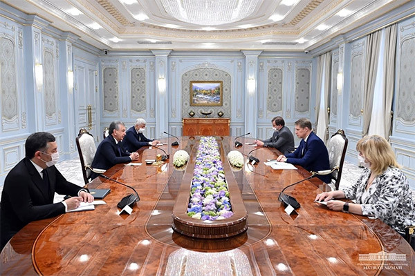 President of Uzbekistan receiveы the Minister of Health of Russia