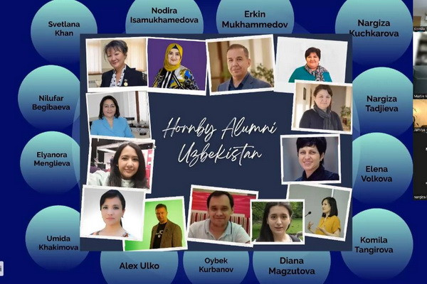 Alumni of the Hornby Scholar Get Together gathered online at the conference.
